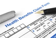 Health benefits claim form