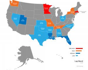 Average prices across the US