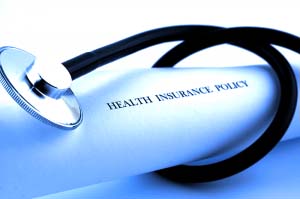 Insurance and stethoscope