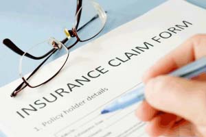 Insurance claim form filed