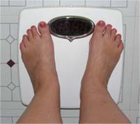 standing on the scale