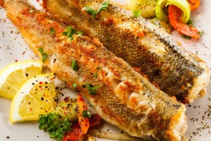 Pan fried rainbow trout